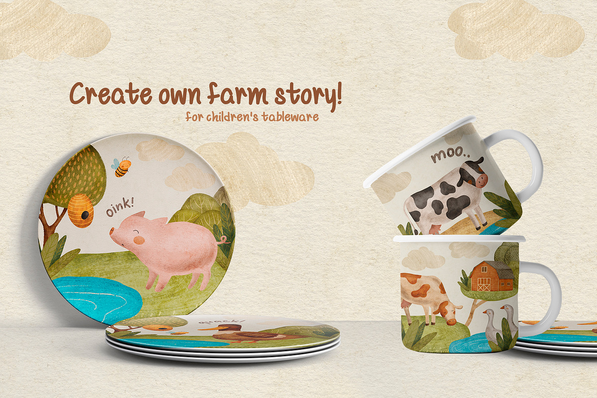Farm Baby Map creator, an Animal Illustration by Alamella (Photo 13 of 14)