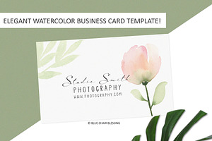 Elegant business card template., a Marketing Template by Blue Chair Blessing