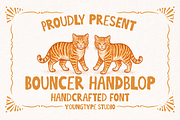 Bouncer Handblop, a Handwritten Font by Youngtype.Std (Thumbnail 1 of 9)