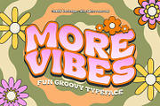 More Vibes – Fun & Groovy Font, a Sans Serif Font by Variatype (Thumbnail 1 of 6)