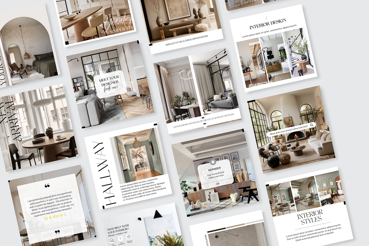 Interior Design Instagram Template preview 3