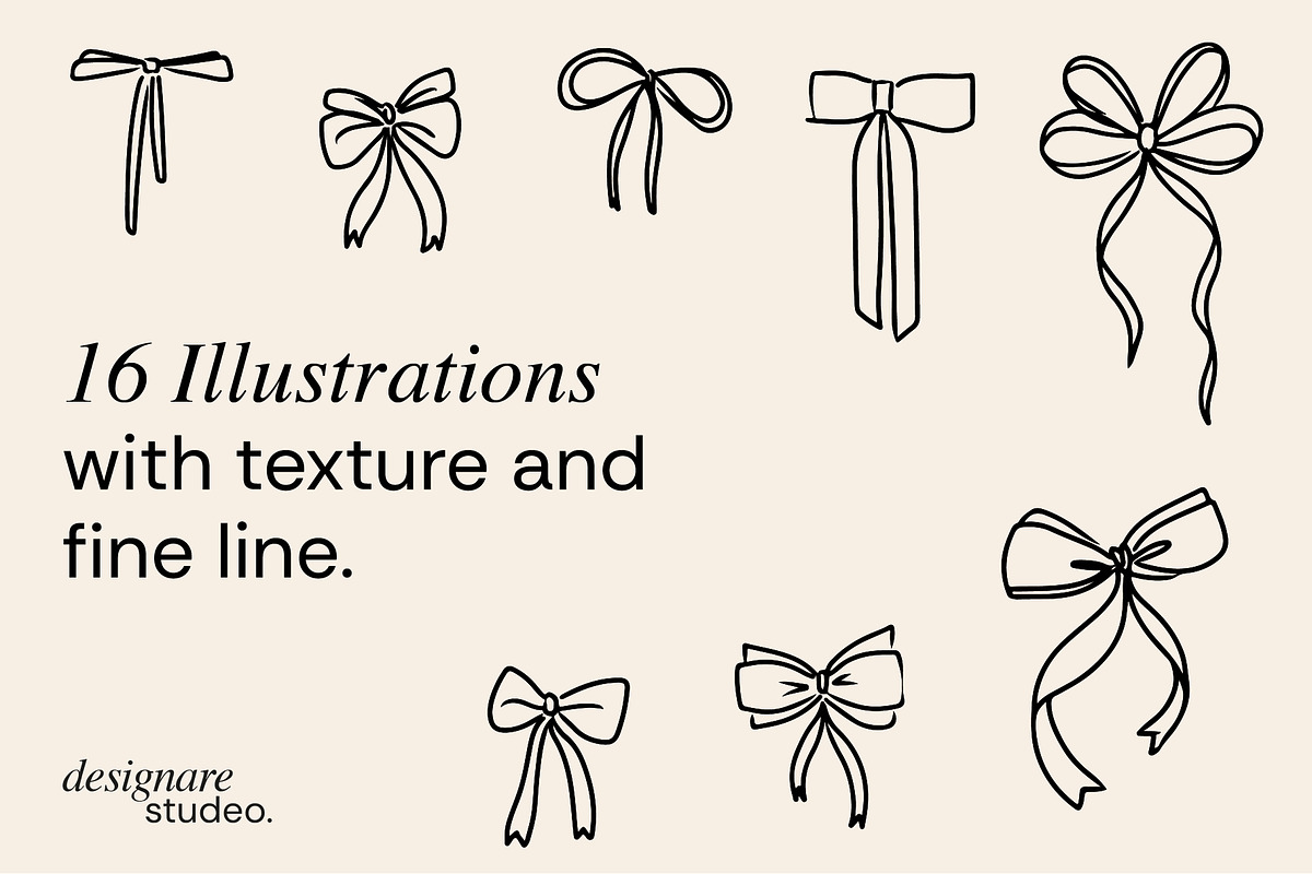 Coquette Ribbons Illustration, a Decorative Illustration by ginni illustrations (Photo 2 of 5)