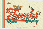 Hamilangton - Retro Display Font, a Script Font by Dhabee (Thumbnail 8 of 17)