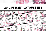 Pinterest Pin Template - Pink, a Social Media Template by ProductiveandFree (Thumbnail 3 of 9)