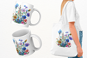 Dreamy Wildflowers Clipart, an Illustration by Markicha Art (Thumbnail 4 of 6)