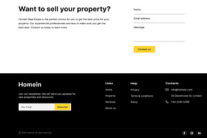 Real Estate Landing Page UI/UX