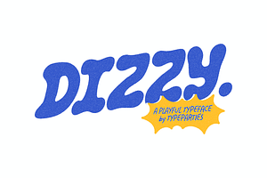 Dizzy Font, a Font by Typeparties