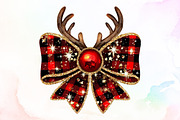 Christmas Coquette Bow Png, an Illustration by Sublimation Artist (Thumbnail 1 of 9)