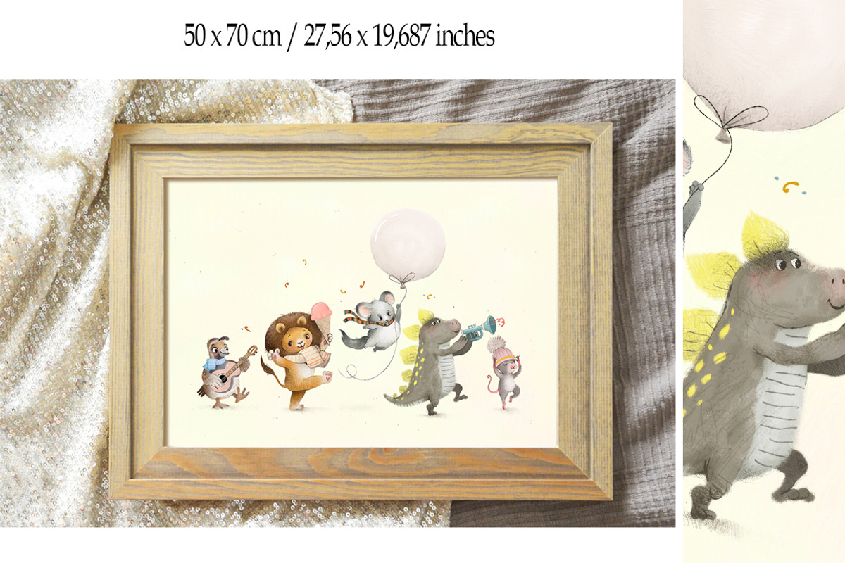 Cute Christmas Animals, an Animal Illustration by TanyaSchuka (Photo 4 of 15)