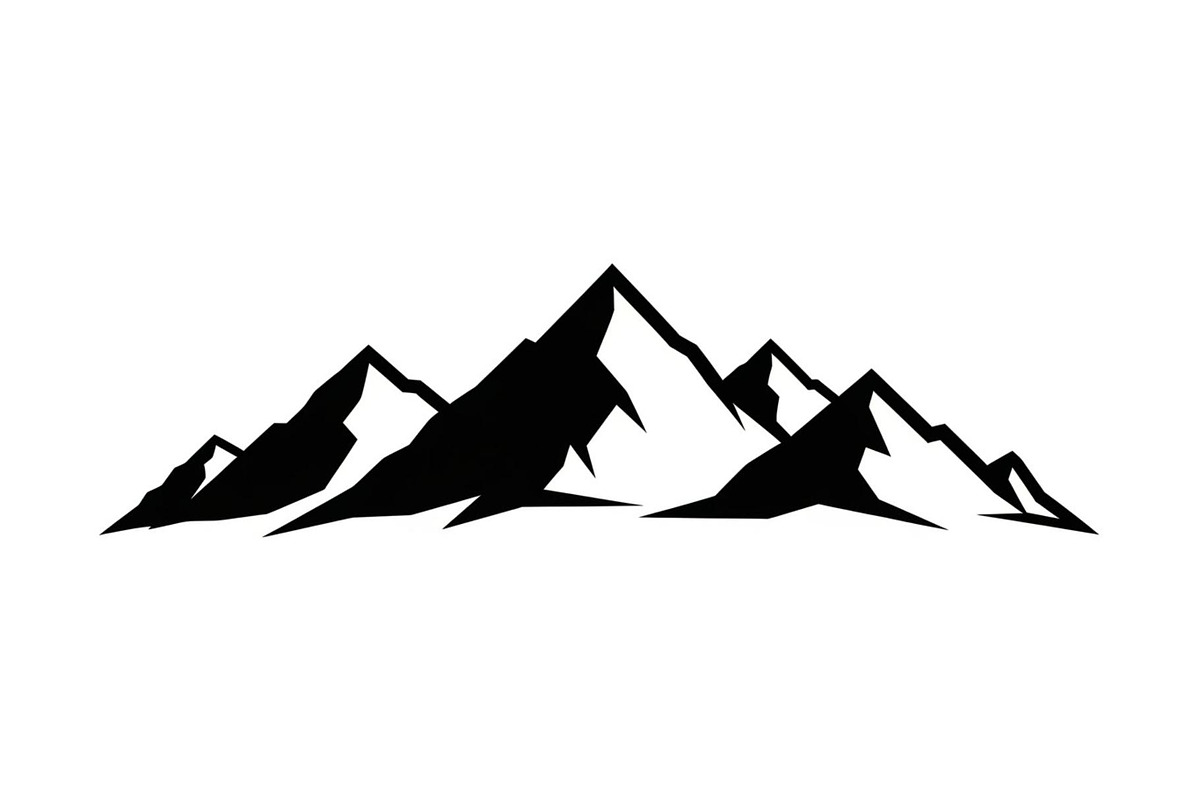 50 Mountain Landscape Silhouette Bun, an Illustration by Designer_Momina (Photo 49 of 51)