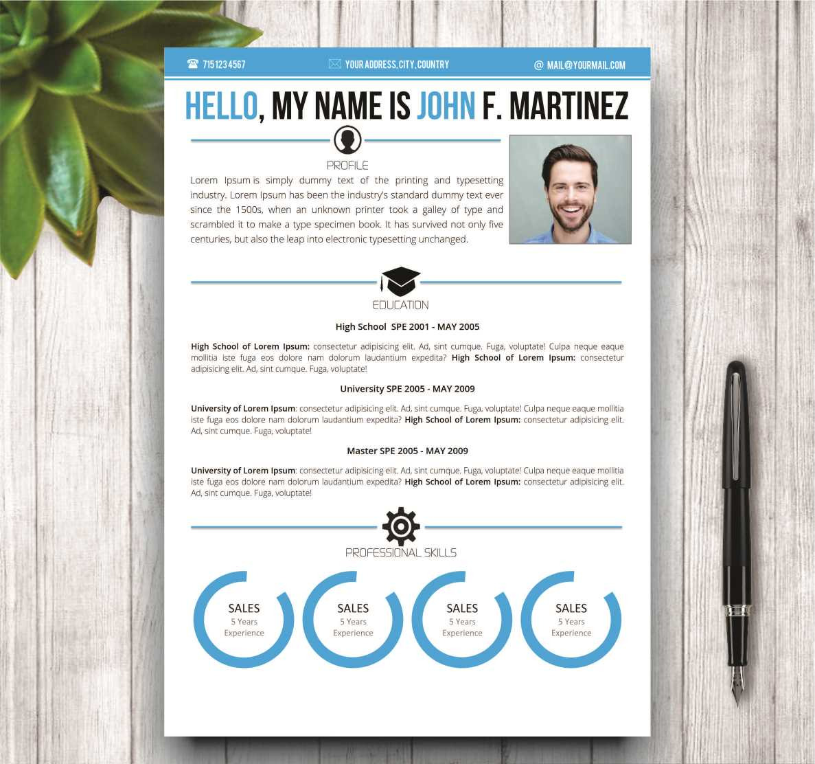 Microsoft Word Resume Template, a Resume Template by Creative Resume ...