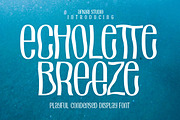 Echolette Breeze - Playful Condensed, a Sans Serif Font by Afkari Studio (Thumbnail 1 of 9)