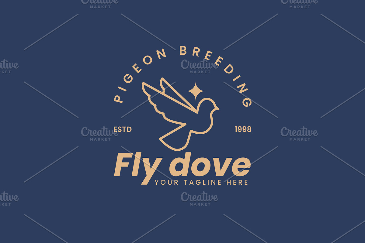 Dove logo vector icon illustration, a Branding & Logo Template by Dyn Studio