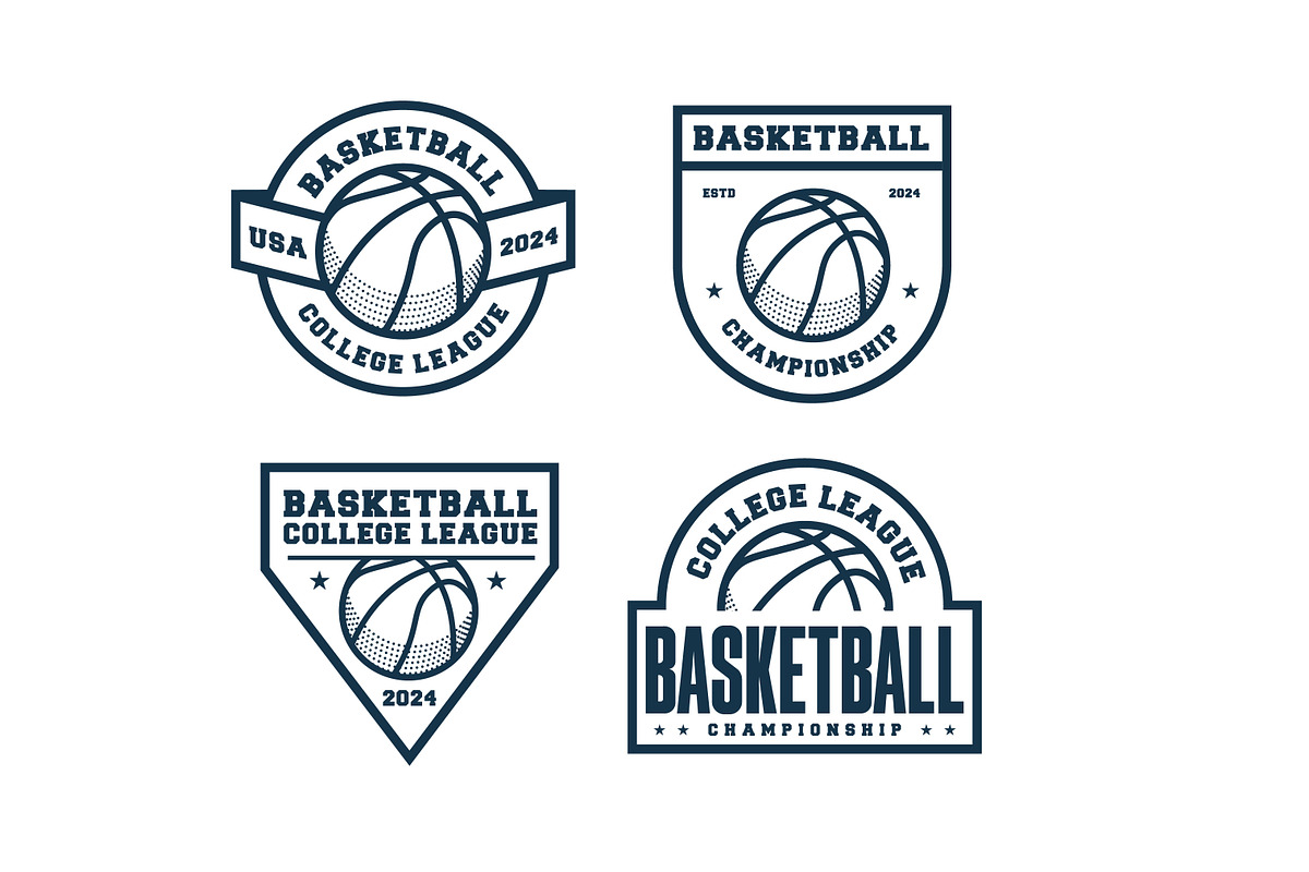 8 logo basketball BUNDEL, a Templates & Theme by grindstudio (Photo 3 of 3)