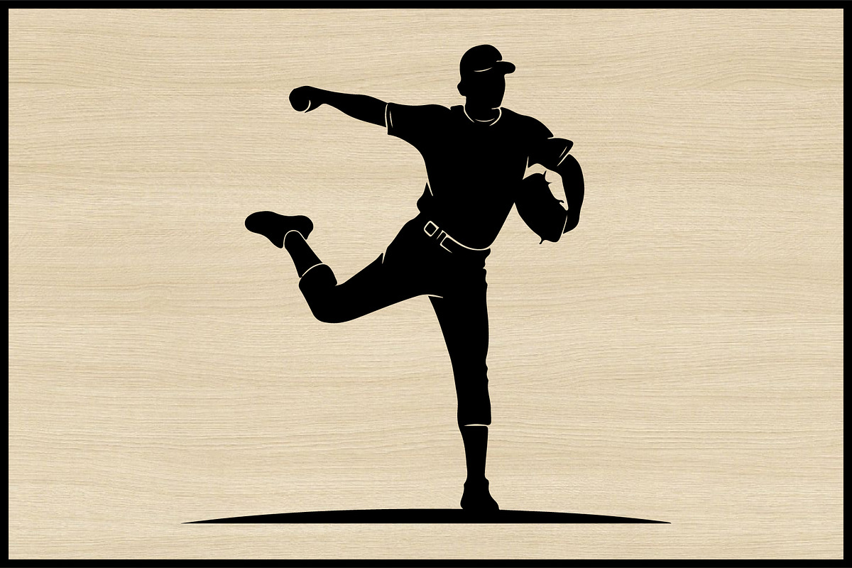 50 Baseball Silhouette Clipart Set, an Illustration by jahid234 (Photo 2 of 4)