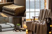 Winter Blanket Mockup 100 JPG, a Household Mockup by KennedyStudio (Thumbnail 7 of 16)