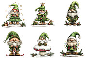 Whimsical Christmas Gnome Clipart, a Graphic by CitraGraphics (Thumbnail 2 of 4)