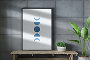 Blue Minimalist Wall Art Set of 4, a Poster Template by Coldgrey Design Studio (Thumbnail 3 of 7)