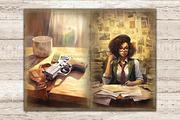 Detective Collage Sheet Black Woman, a Person Illustration by GlamArtZhanna (Thumbnail 5 of 9)