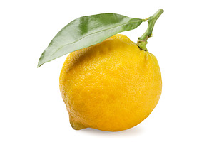 Ripe bergamot with a leaf close-up, a Food & Drink Photo by innakreativ