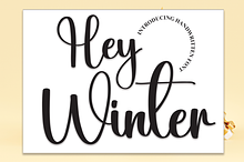 Hey Winter | Script Font