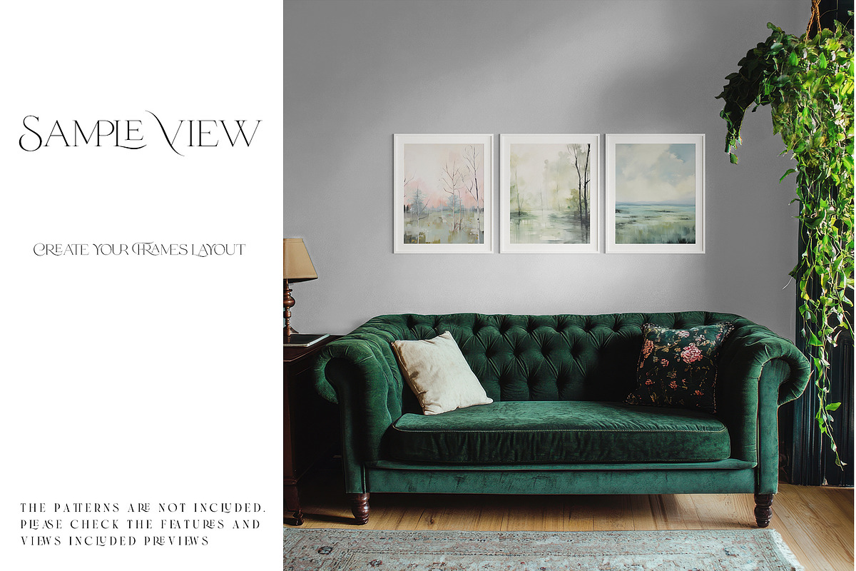 44 Frames and Wallpaper Mockup, a Product Mockup by mock-ups (Photo 16 of 18)