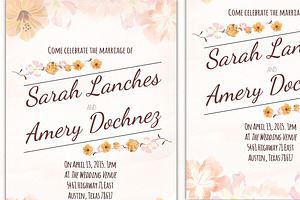 Floral Invitation