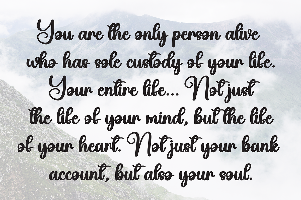 Angel | Script Font, a Handwritten Font by Scratchones (Photo 6 of 9)
