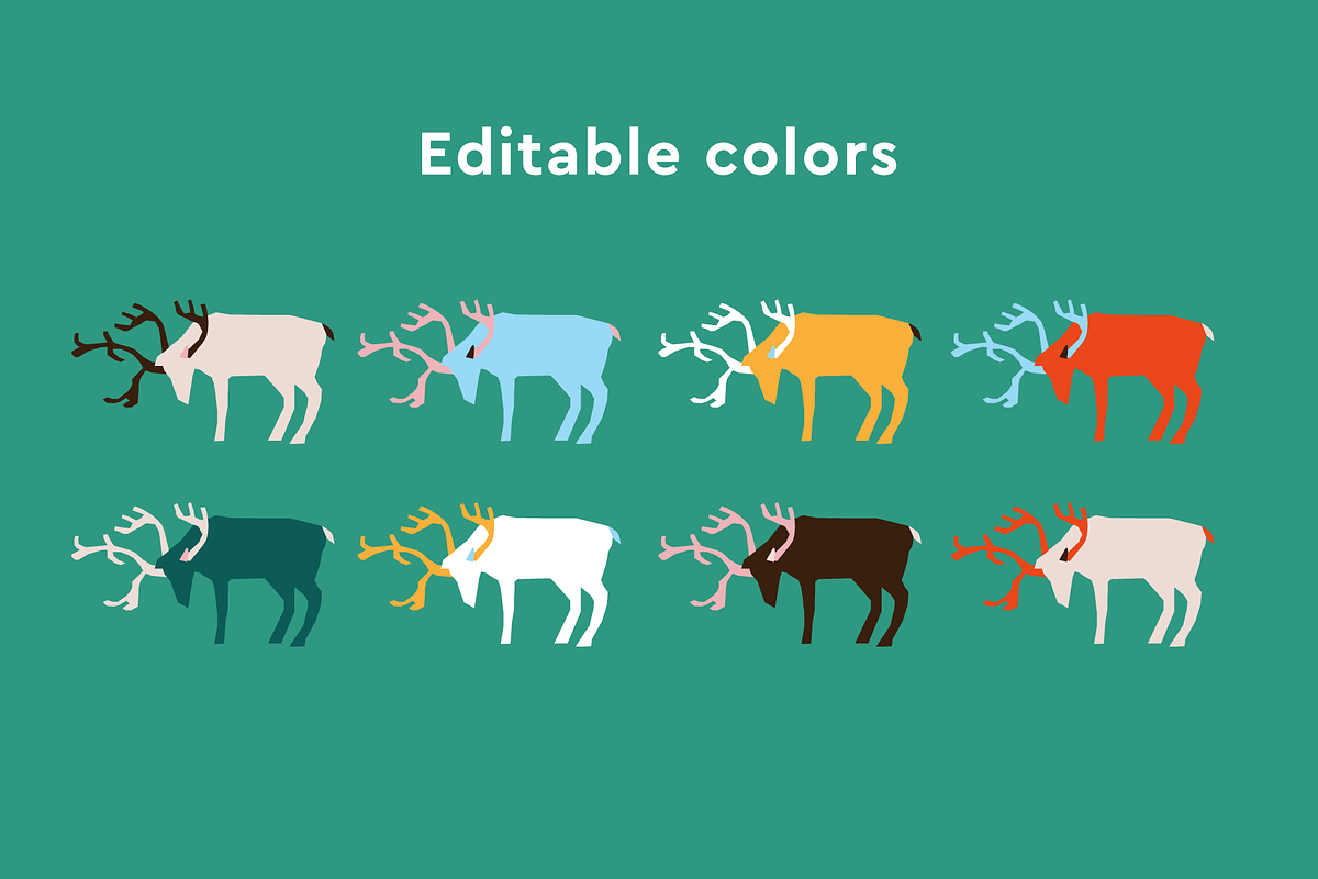 Cute Christmas Vectors, an Illustration by Marinastu (Photo 3 of 9)