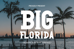 Big Florida - Modern Slab Serif Font