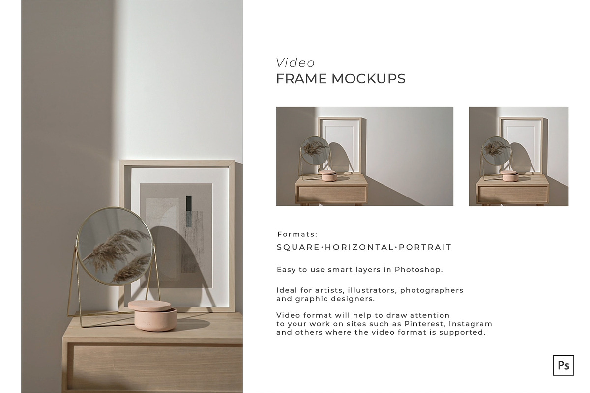 Video&Photo Frame mockups, a Print Template by Una Matison (Photo 13 of 13)