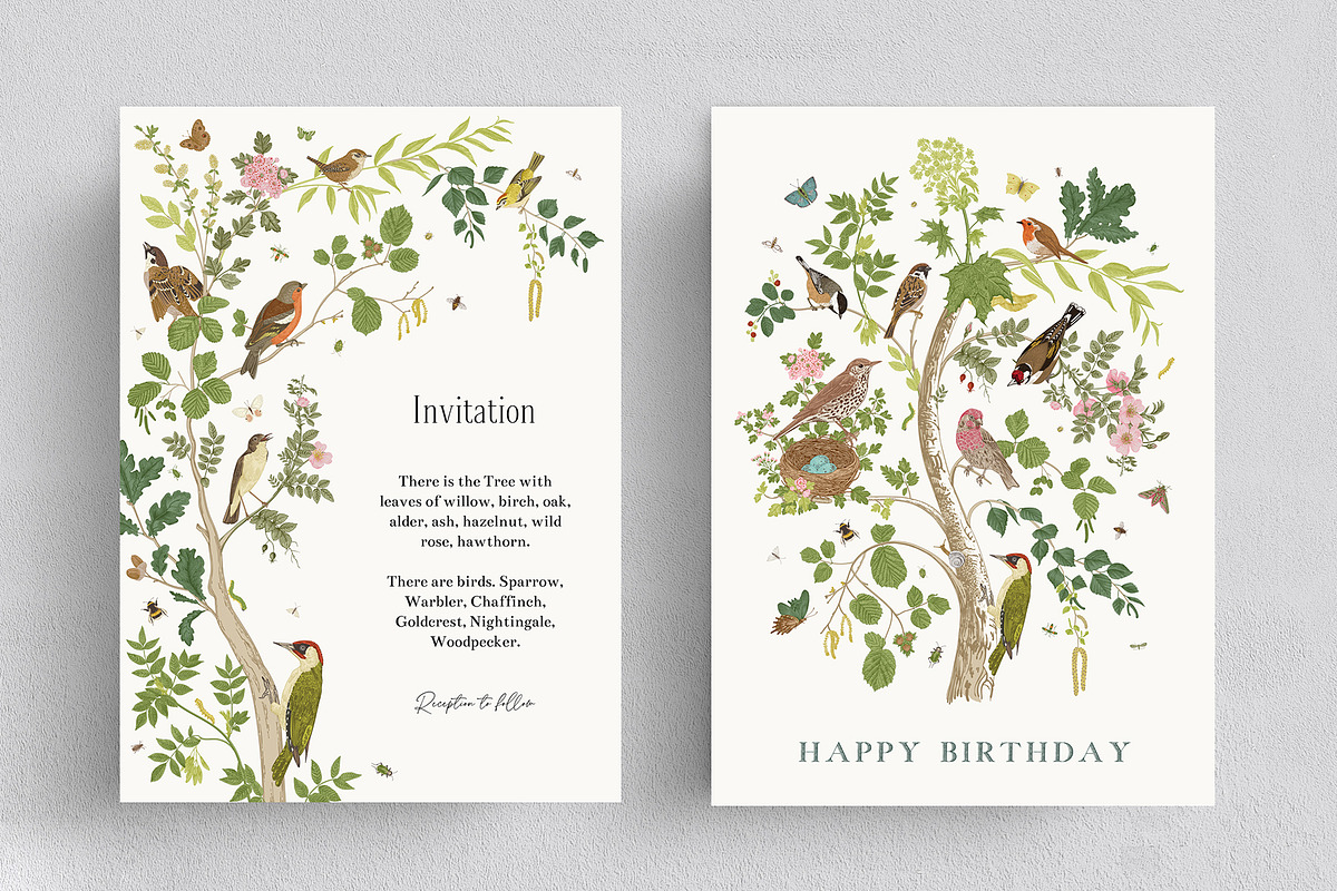 Free Birds, a Decorative Illustration by olga.korneeva (Photo 8 of 11)