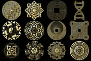 Gold Labyrinth,Mandala&Celtic Logos, a Healthcare Illustration by FrankiesDaughtersDesign (Thumbnail 2 of 4)