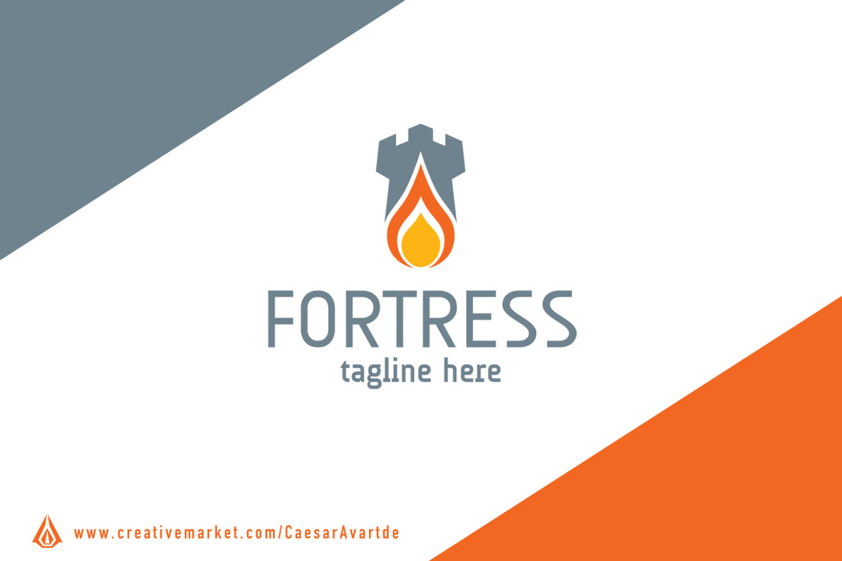 Fortress Logo Template, a Branding & Logo Template by Avartde Creative (Photo 1 of 2)