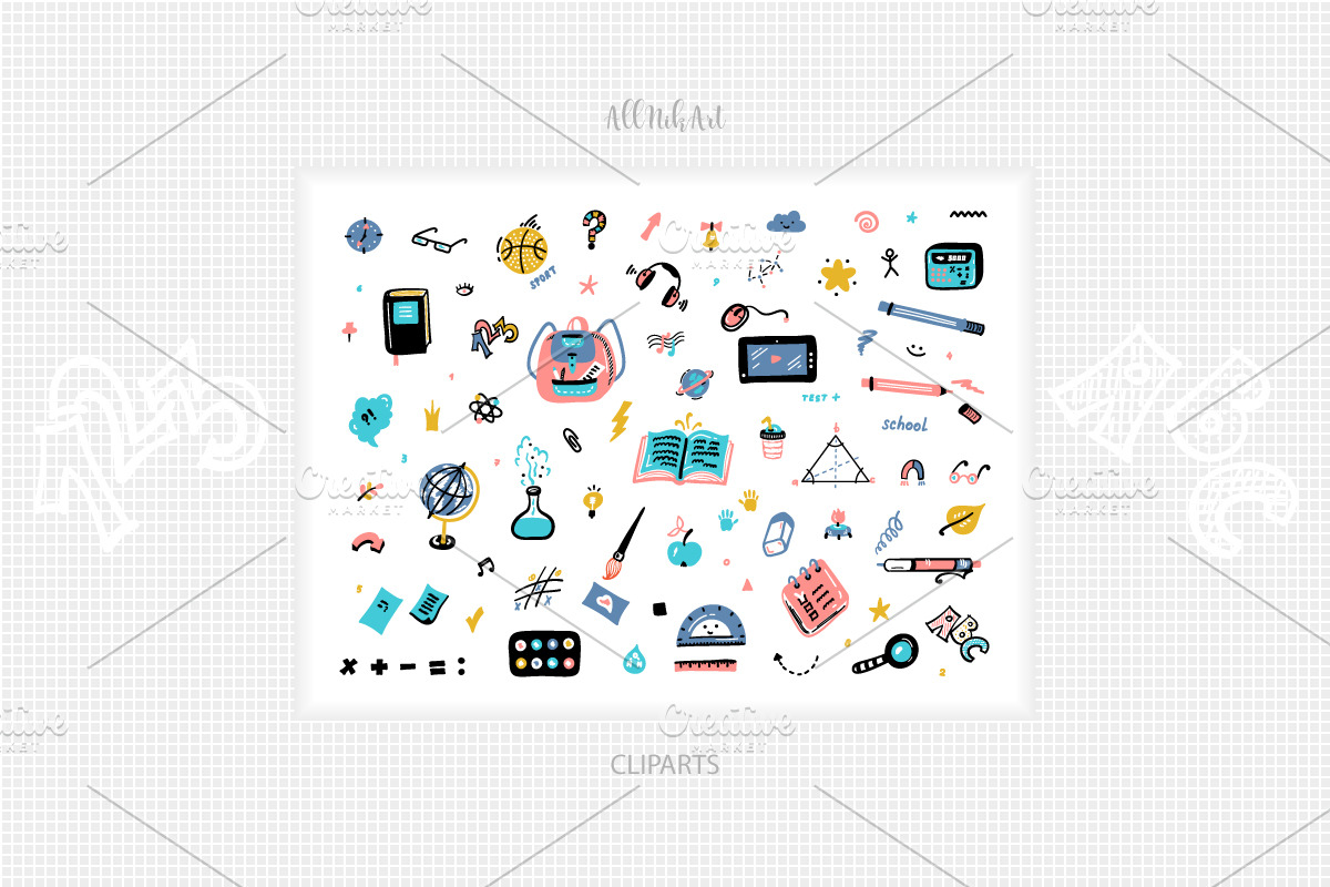 Back to School Illustrations & Patte, an Object Graphic by AllNikArt (Photo 2 of 4)