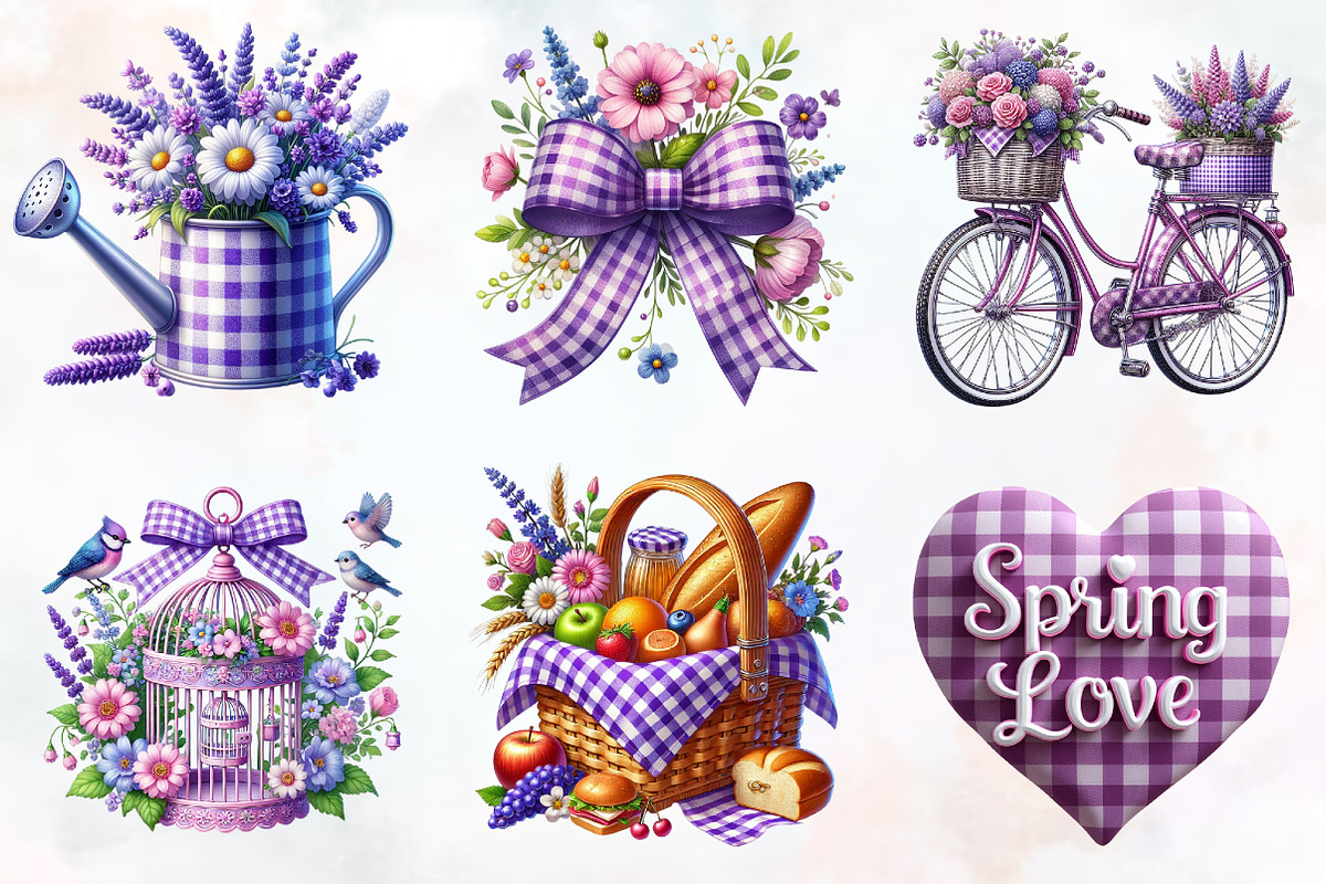 colorful spring clipart, a Seasonal Illustration by RobertsArt (Photo 7 of 7)