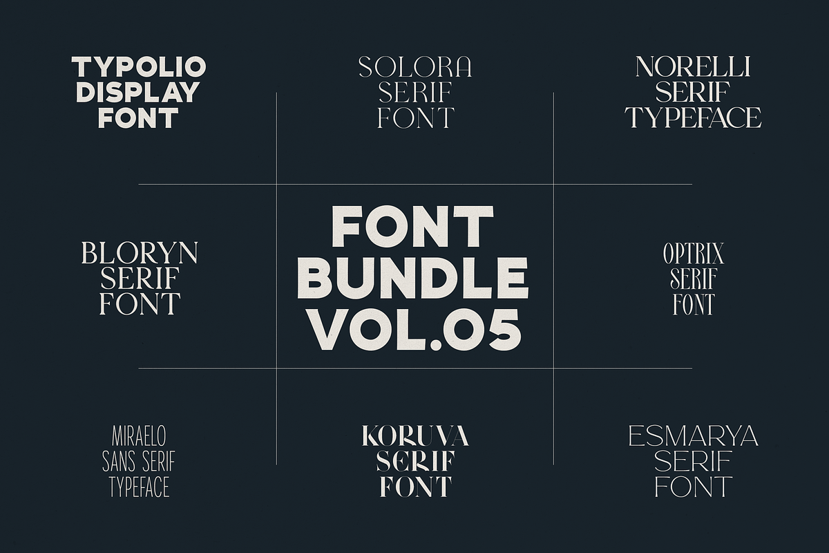 Font Bundle Vol.05 – 8 Premium Fonts, a Serif Font by Only Fonts (Photo 26 of 26)