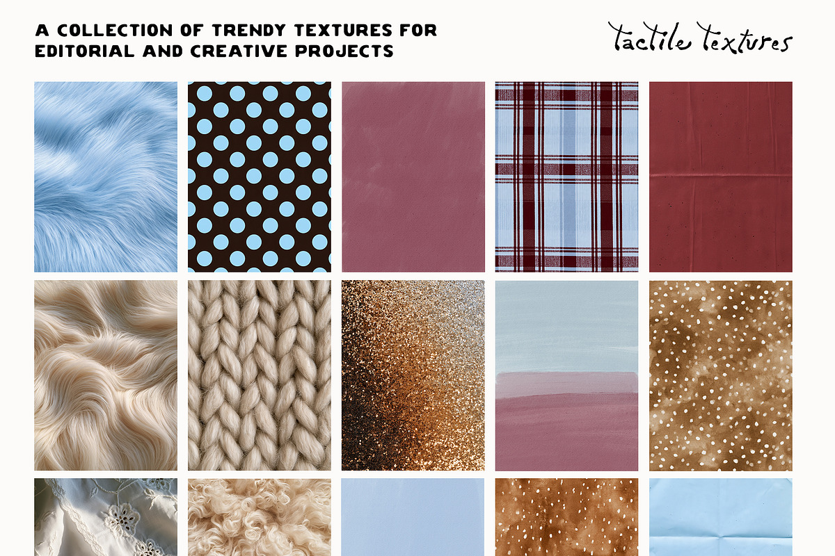 Tactile Textures: Deer, Plaid, Paper, a Texture Graphic by Lana Elanor (Photo 10 of 12)