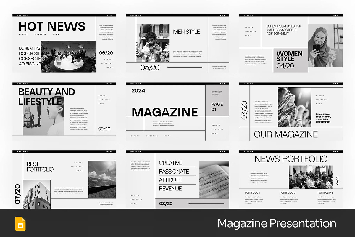 Magazine Catalogue GSlides, PPoint, a Presentation Template by Fit-tee (Photo 1 of 4)