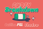 Gudey – Funky Layered Font, a Font by Tiptop Graphic (Thumbnail 3 of 10)