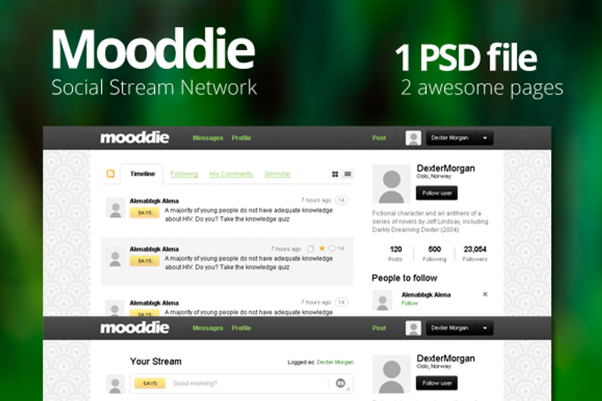 Mooddie - Social Stream Network Int