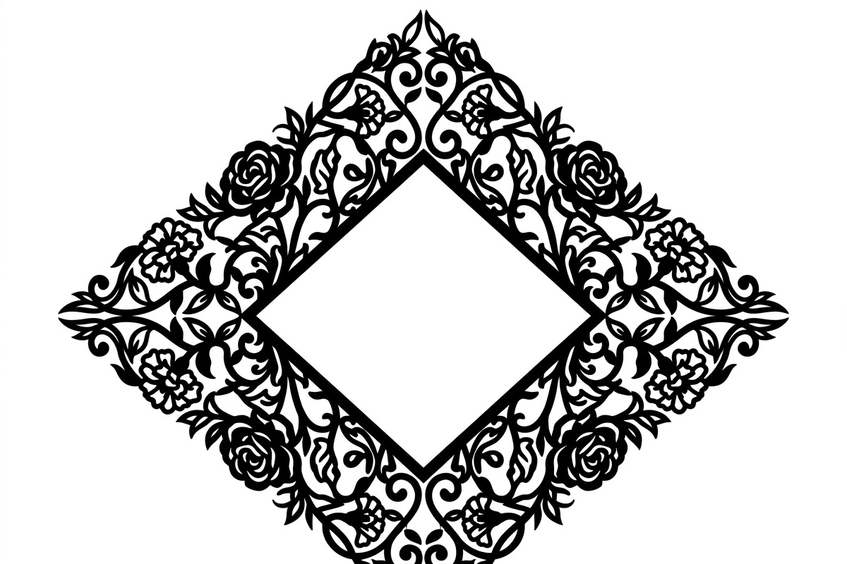 60 Romantic Diamond Wall Floral, a Decorative Illustration by Amazin_art (Photo 3 of 17)