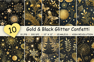 Luxury Sparkle Digital Paper, a Pattern Graphic by FloridPrintables