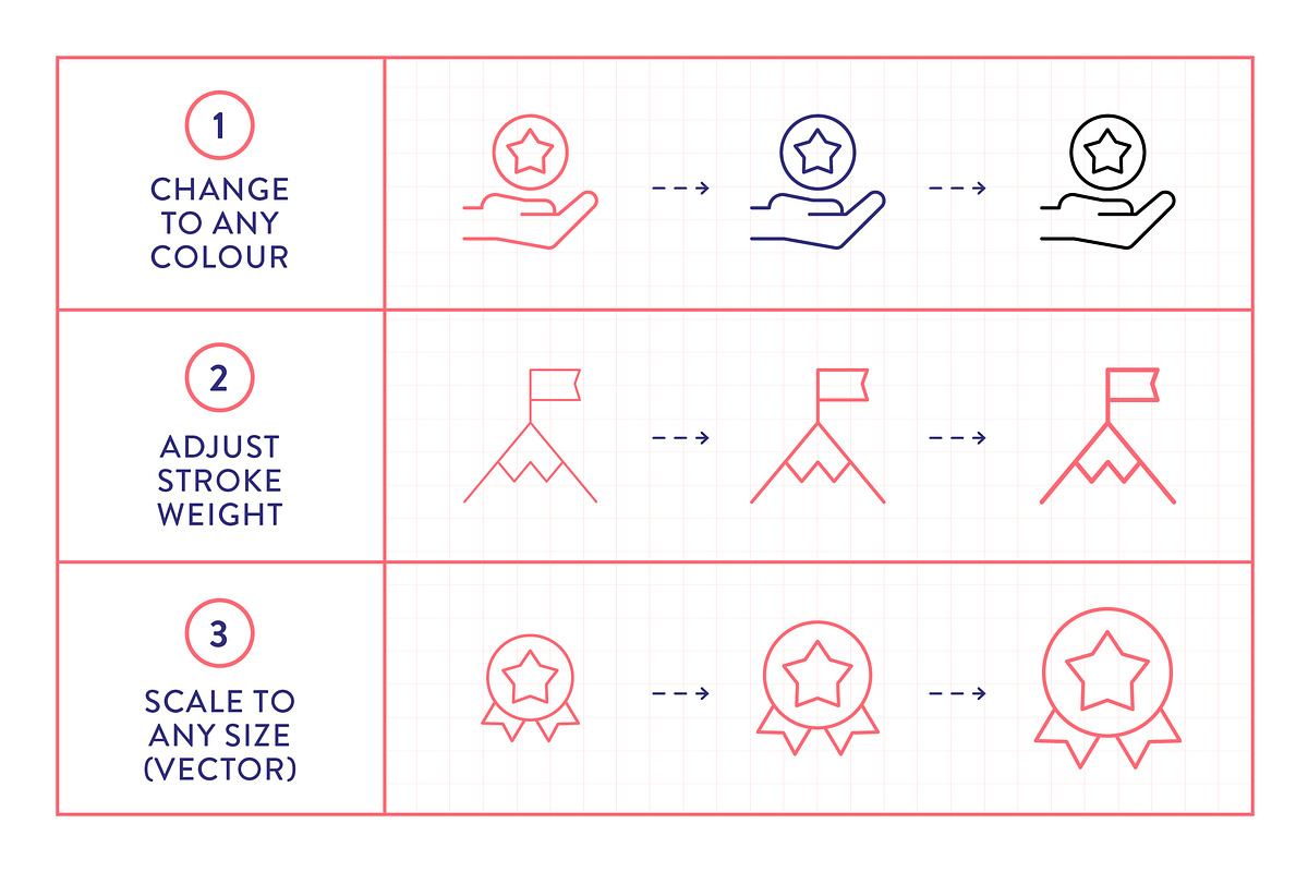 Achievement Icons, an Outline Icon by Made by Made (Photo 3 of 7)