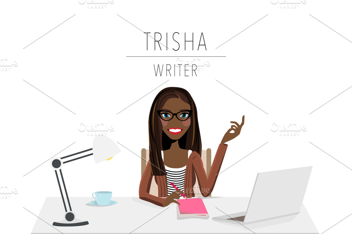 Writer / Blogger Portrait Creator, a Person Illustration by Lauren Lesley Studio (Photo 30 of 33)