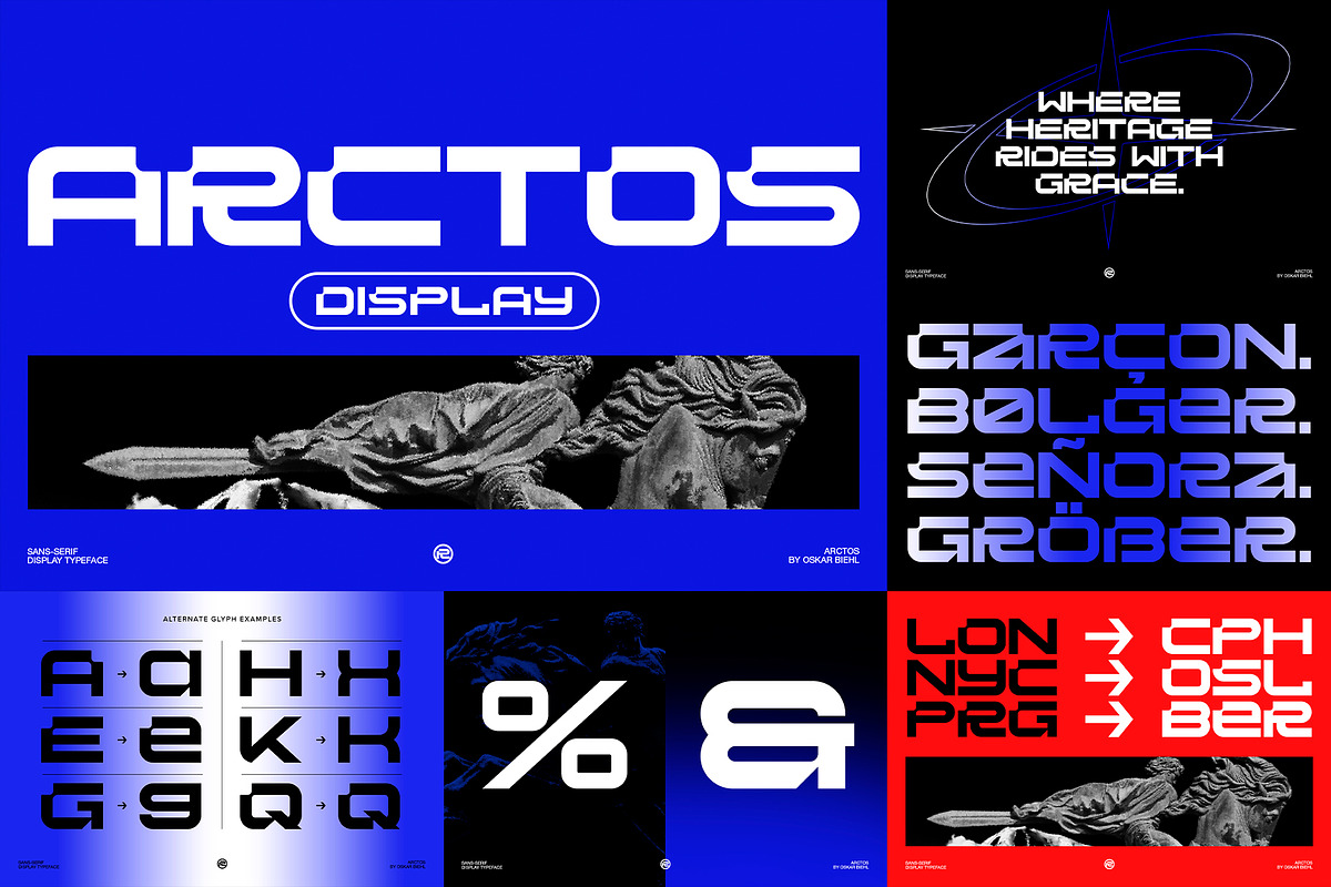 3 Unique Display Fonts Pack, a Sans Serif Font by Oskar Biehl (Photo 4 of 4)