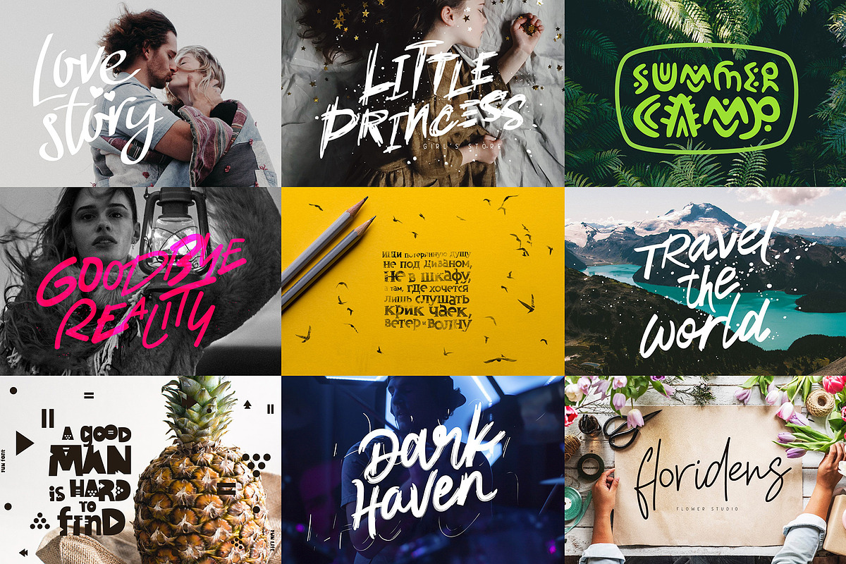 Super Bundle 51 Fonts, a Handwritten Font by chekart (Photo 9 of 10)