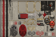 Crimson Vengeance | Collage Kit, an Object Graphic by Moon Starer Studio (Thumbnail 5 of 9)