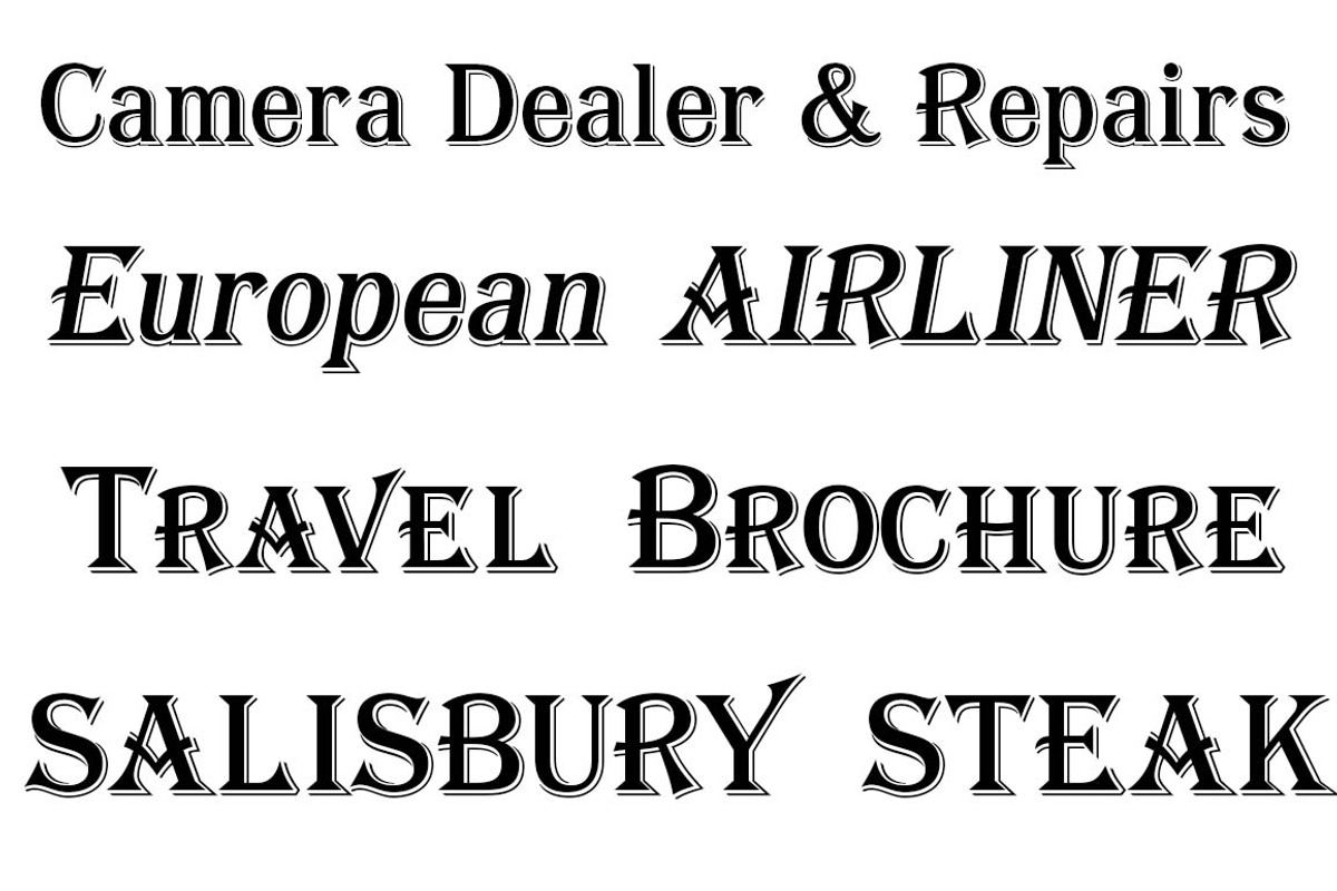 Algerian Mesa Complete, a Font by FontMesa (Photo 3 of 6)