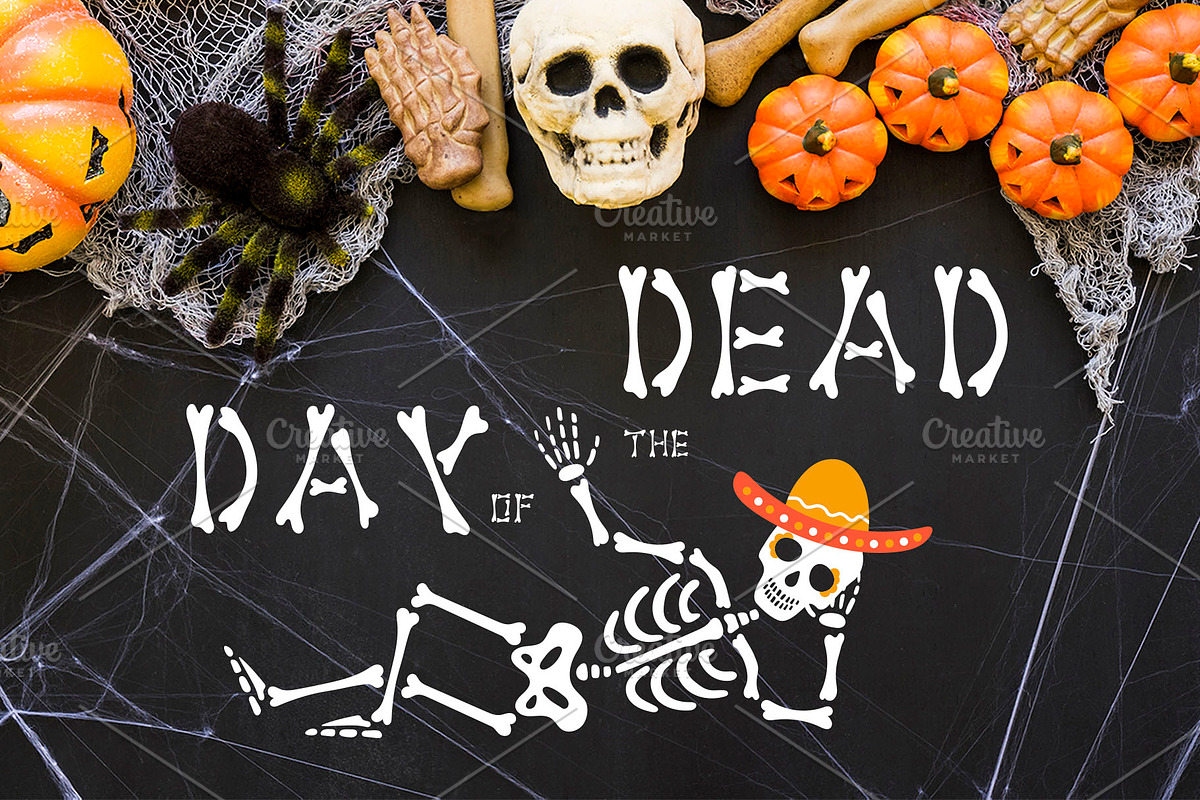Skeleton Font and Graphics Pack